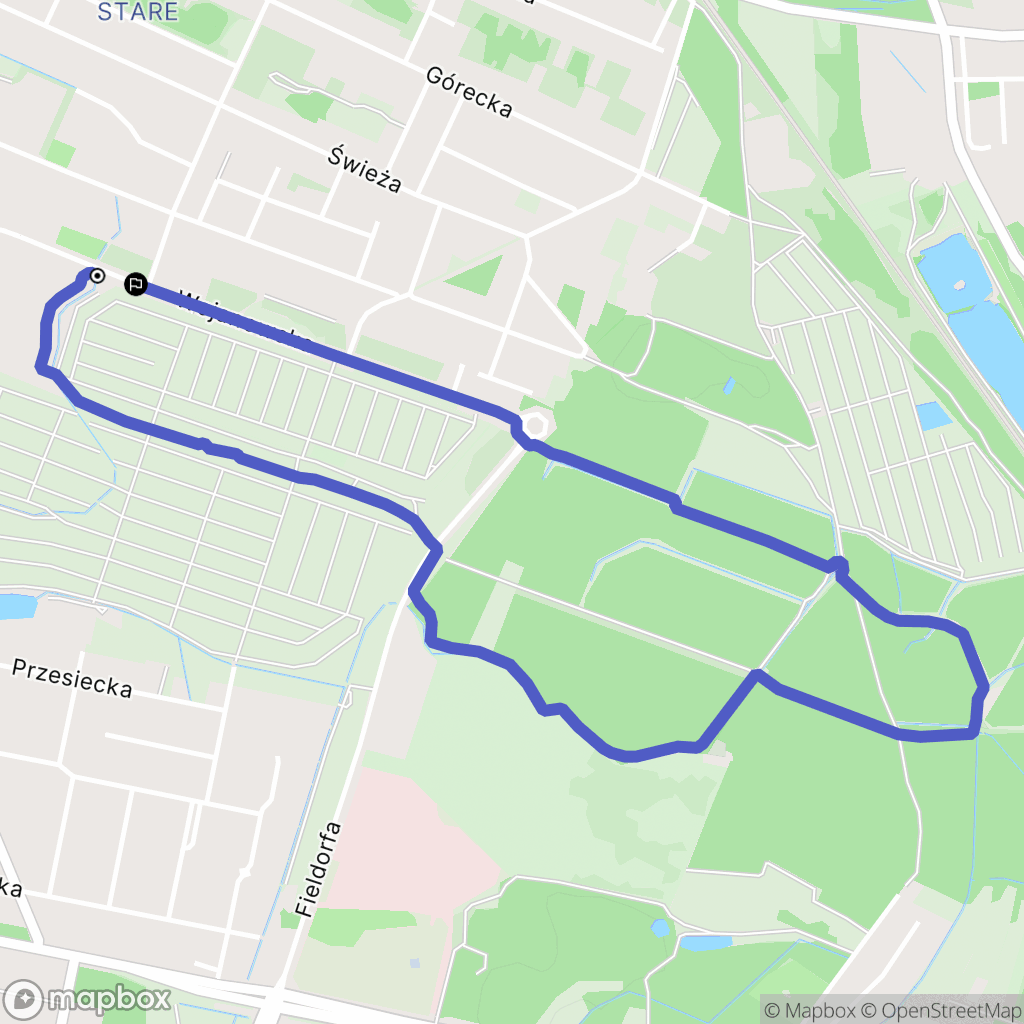 Wrocław: mapa trasy - Poland