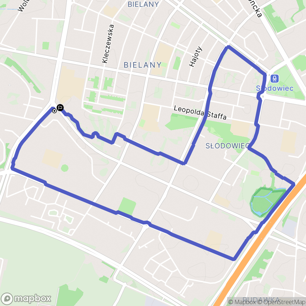 Warszawa: mapa trasy - Poland