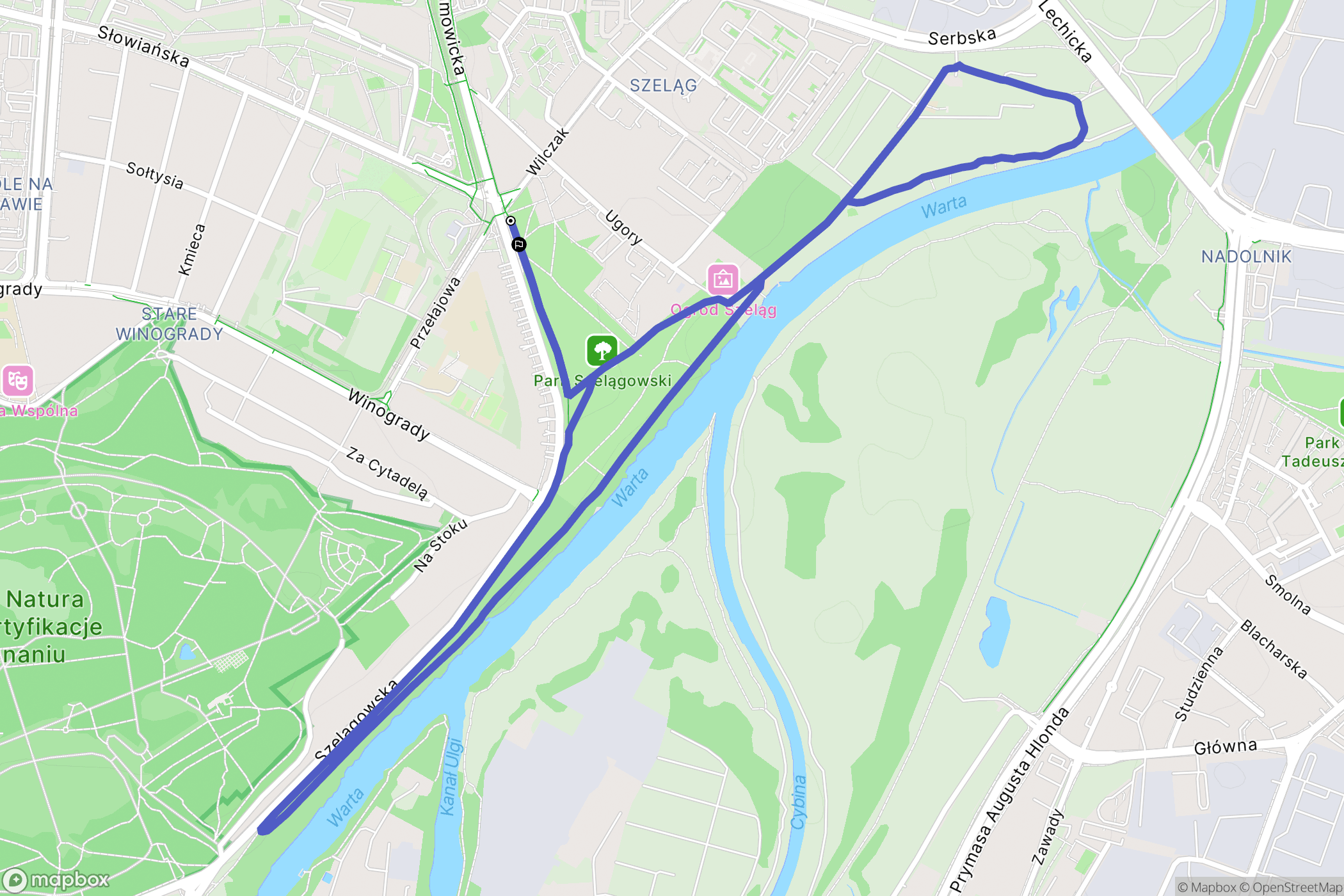 Poznań: mapa trasy - Poland
