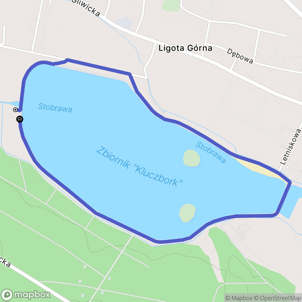 Kluczbork: mapa trasy - Poland