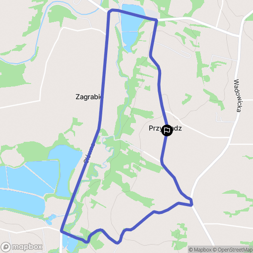 Przybradz: mapa trasy - Poland