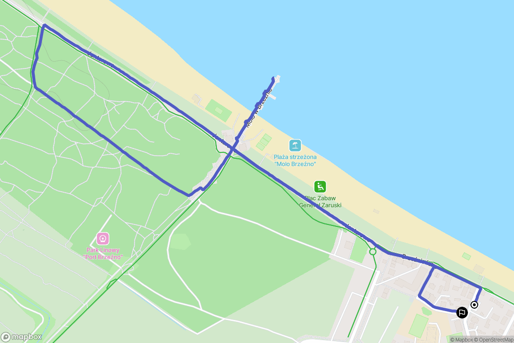 Gdańsk: mapa trasy - Poland