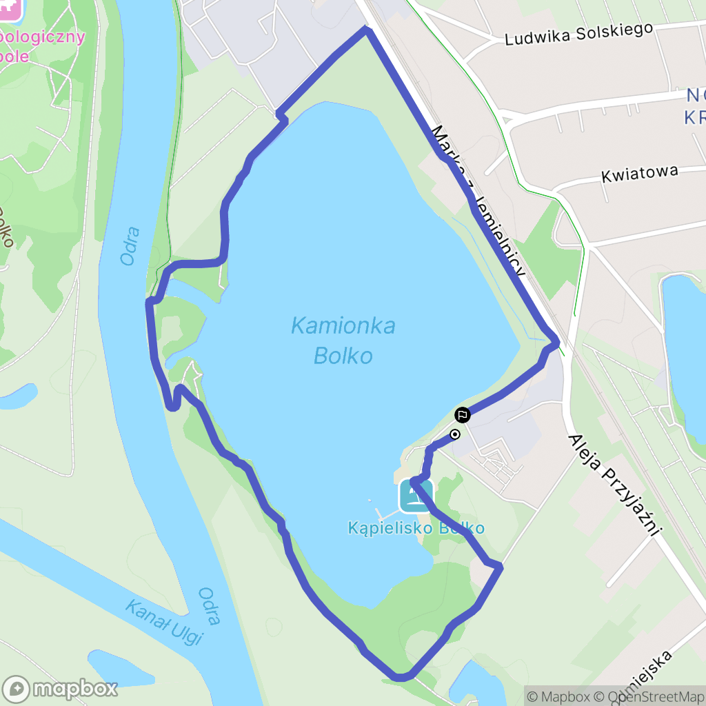 Opole: mapa trasy - Poland