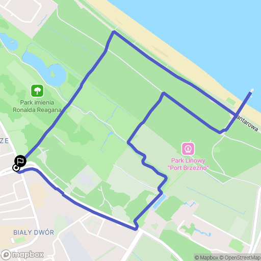 Gdańsk: mapa trasy - Poland