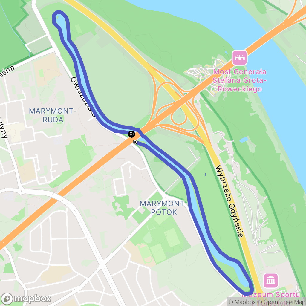 Warszawa: mapa trasy - Poland