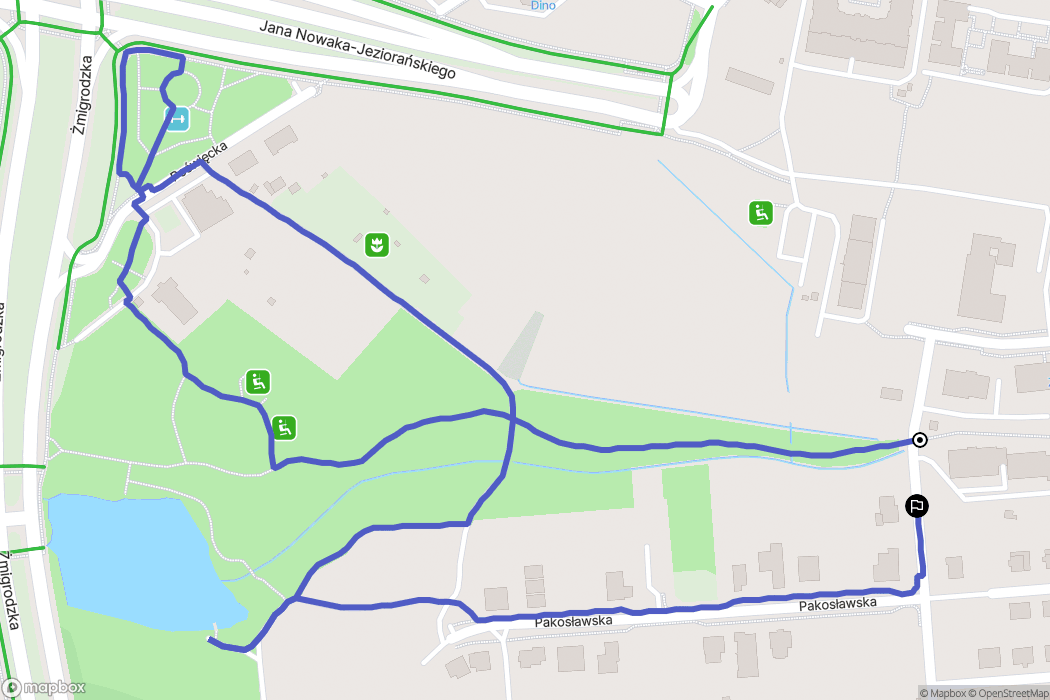 Wrocław: mapa trasy - Poland