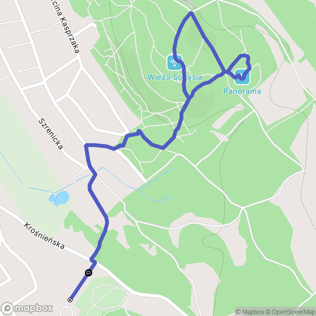 Jelenia Góra: mapa trasy - Poland