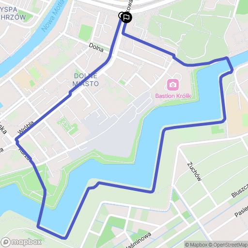 Gdańsk: mapa trasy - Poland
