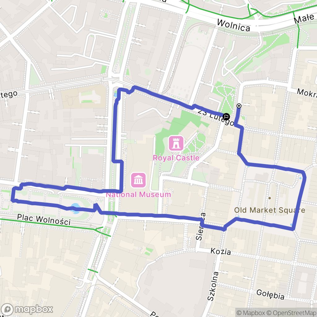 Poznań: mapa trasy - Poland