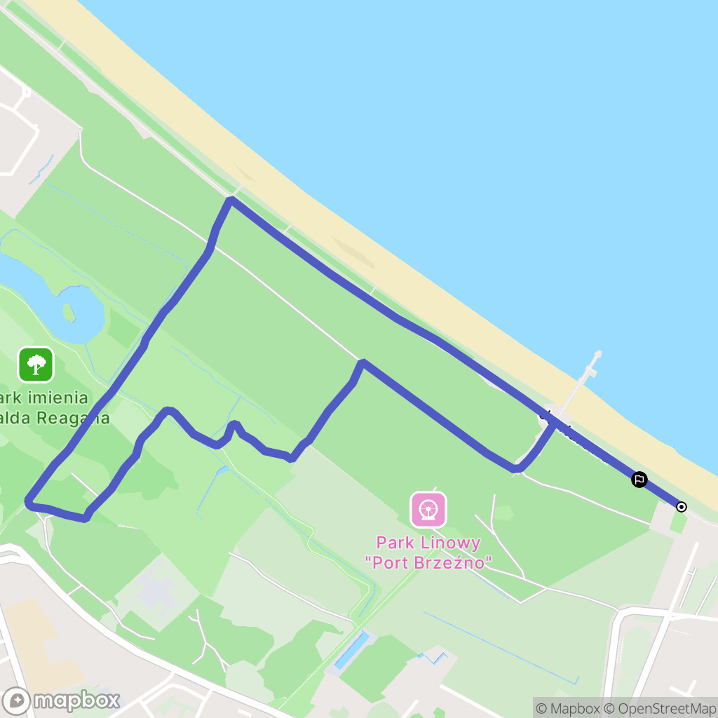 Gdańsk: mapa trasy - Poland