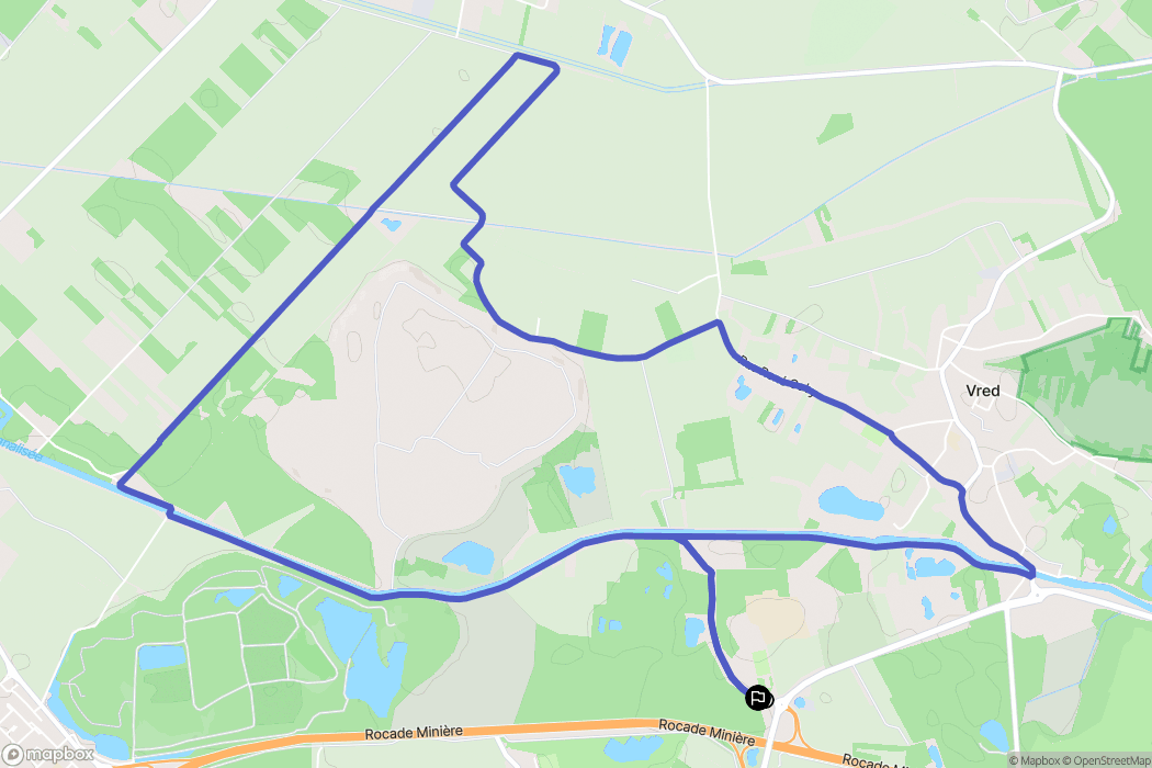 Pecquencourt : carte du parcours de randonnée - France