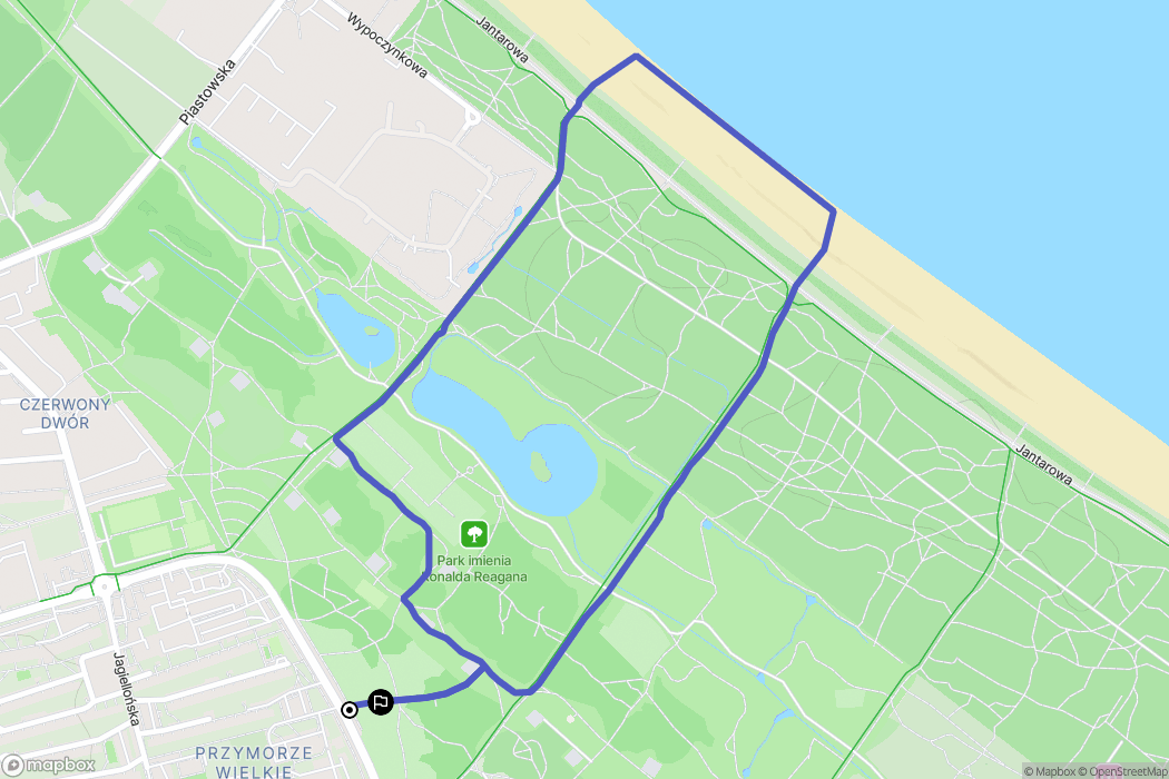 Gdańsk: mapa trasy - Poland