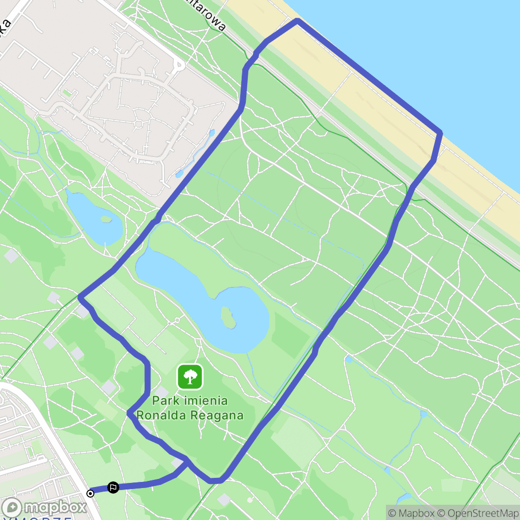 Gdańsk: mapa trasy - Poland