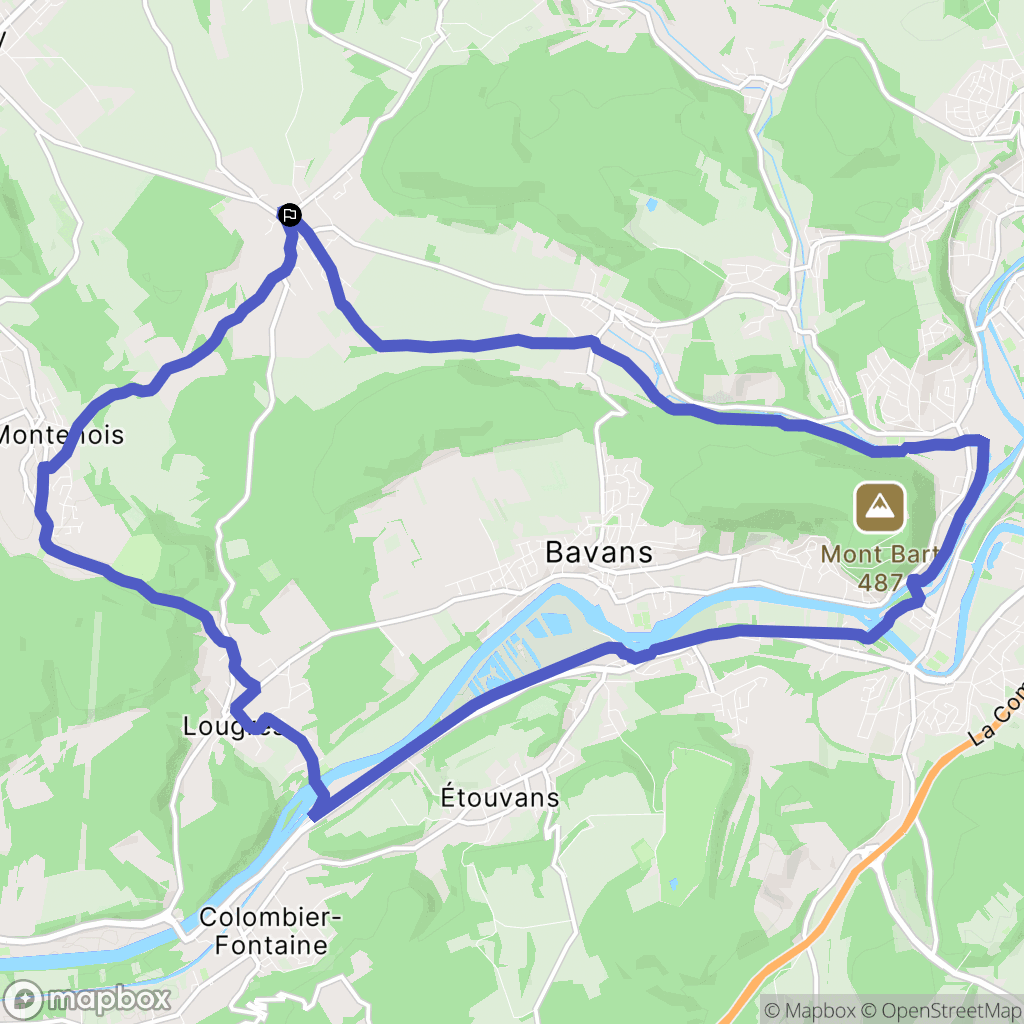 Sainte-Marie : carte du parcours de randonnée - France