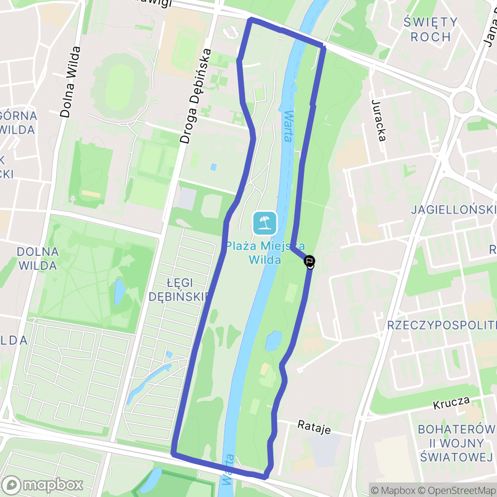 Poznań: mapa trasy - Poland