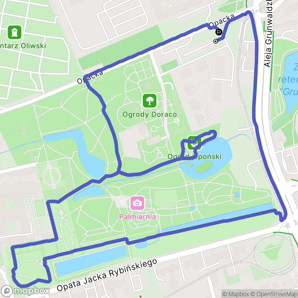 Gdańsk: mapa trasy - Poland