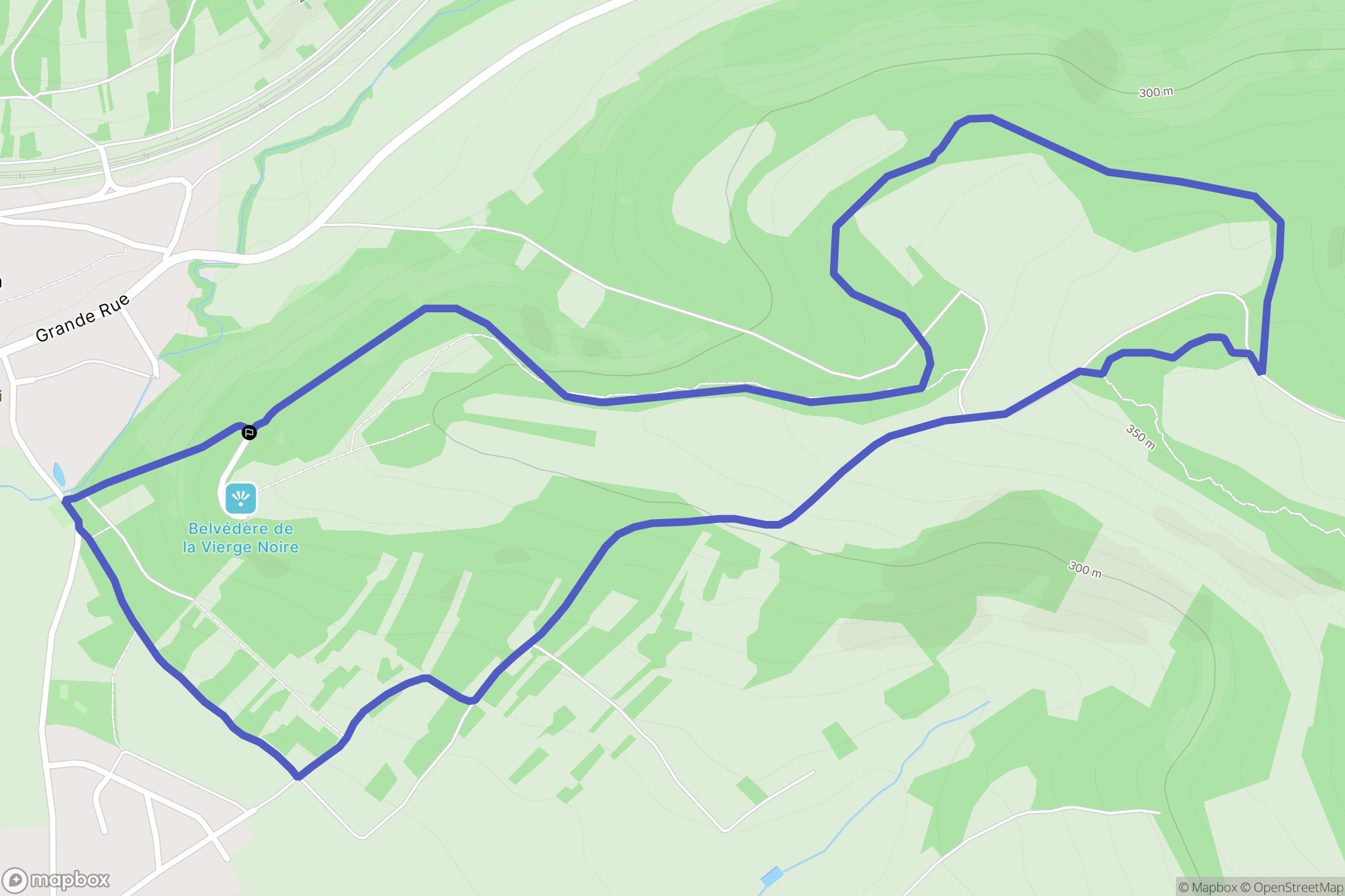 Nançois-sur-Ornain : carte du parcours de randonnée - France