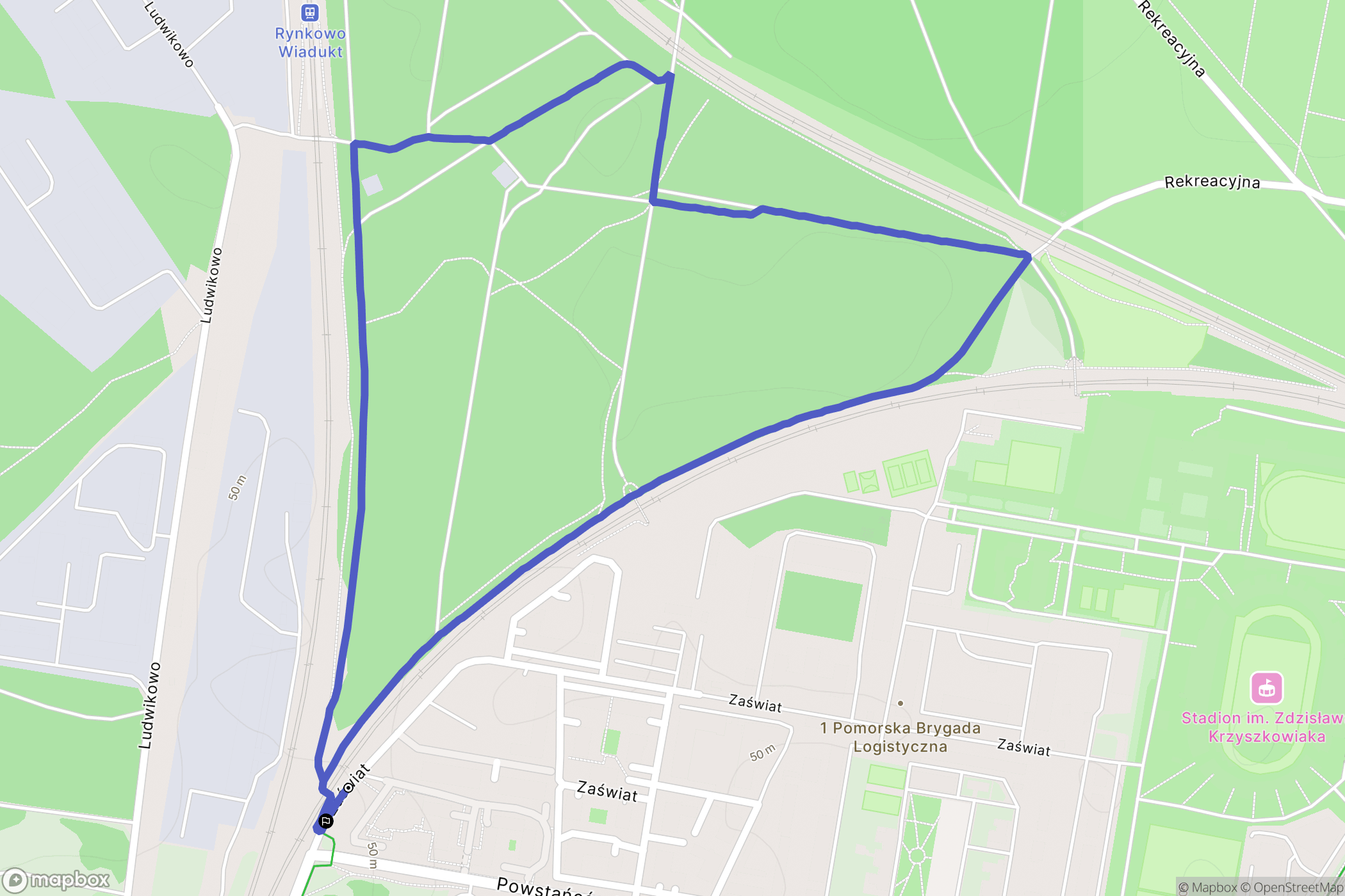 Bydgoszcz: mapa trasy - Poland