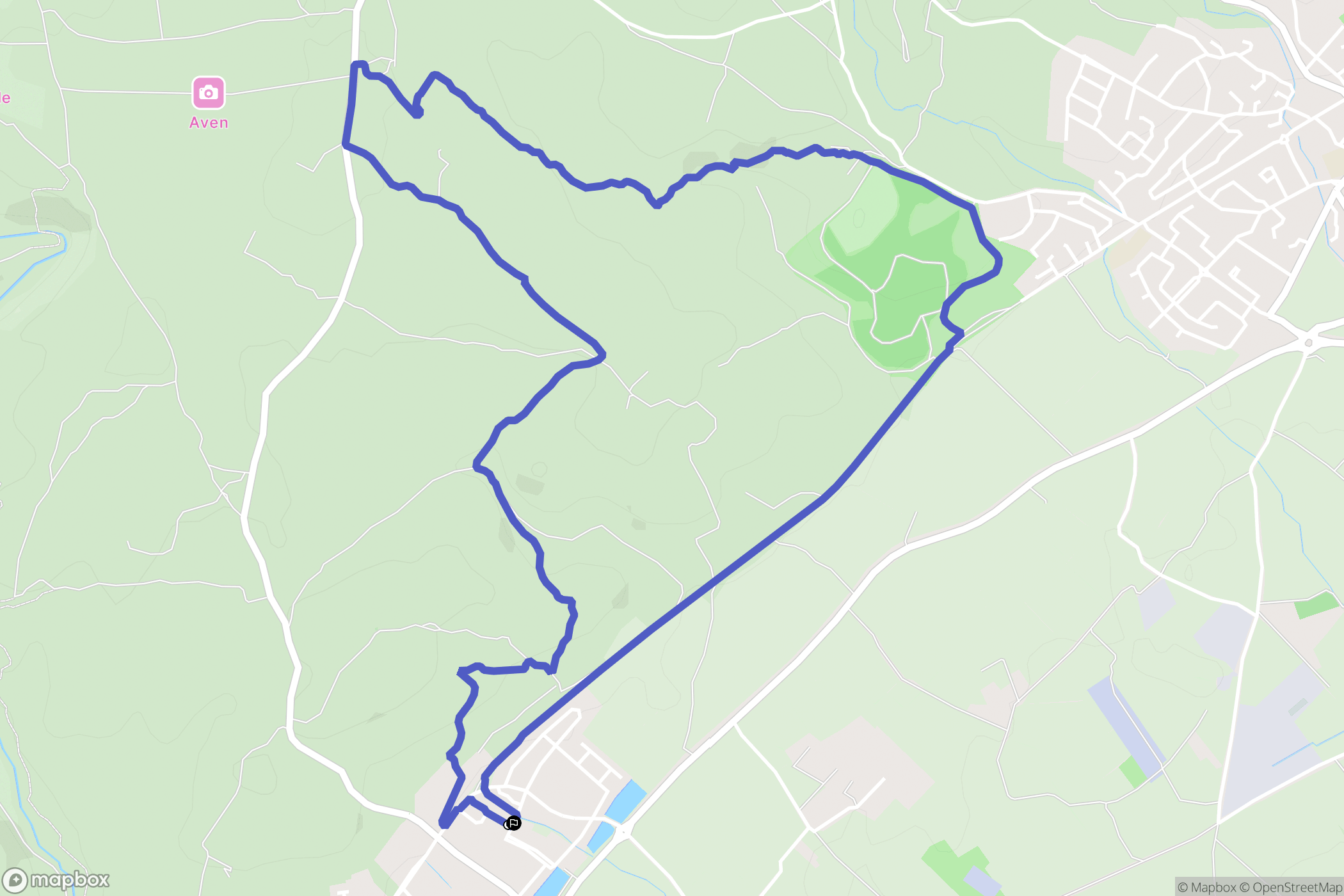 Cournonterral : carte du parcours de randonnée - France