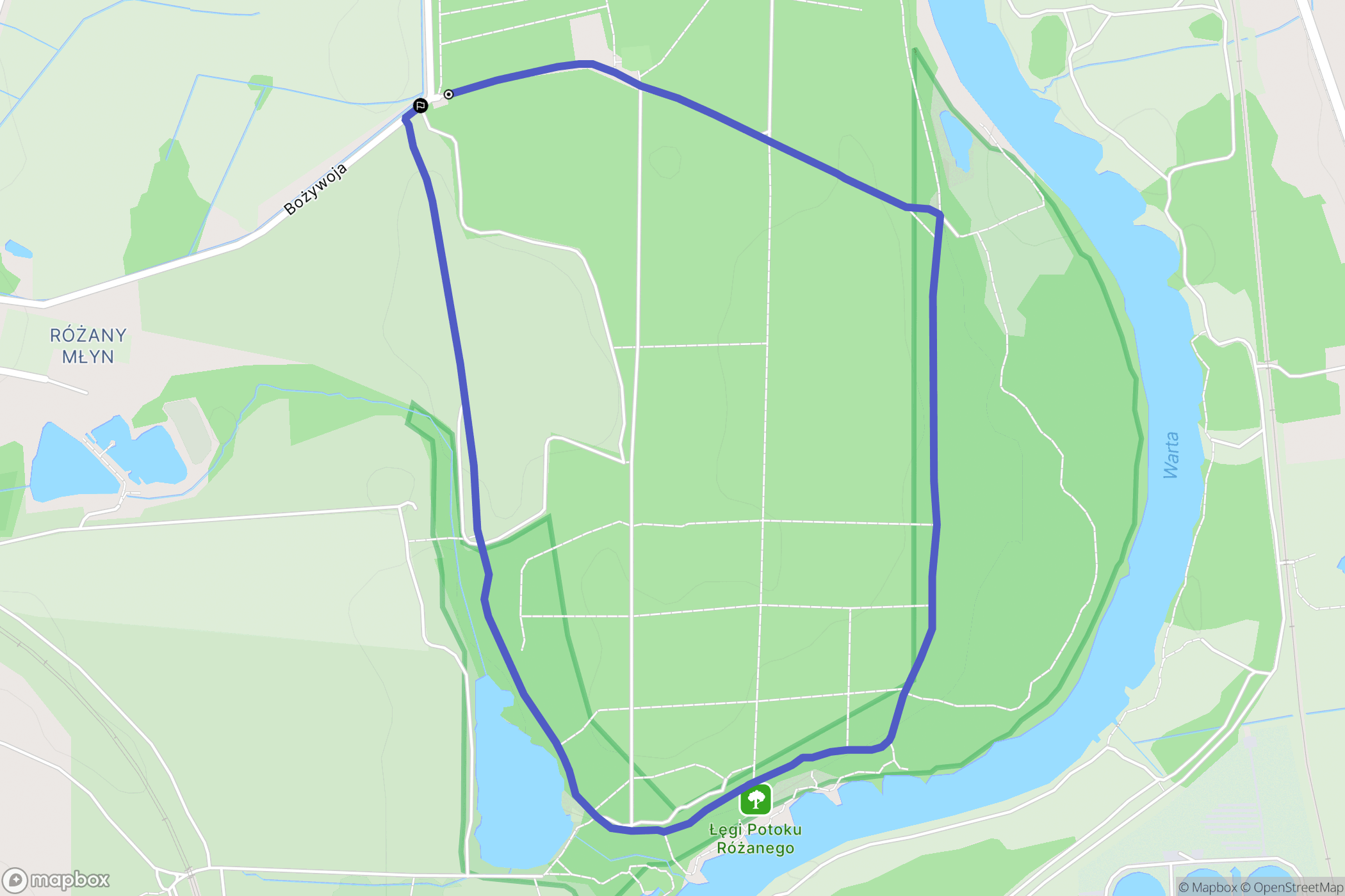 Poznań: mapa trasy - Poland