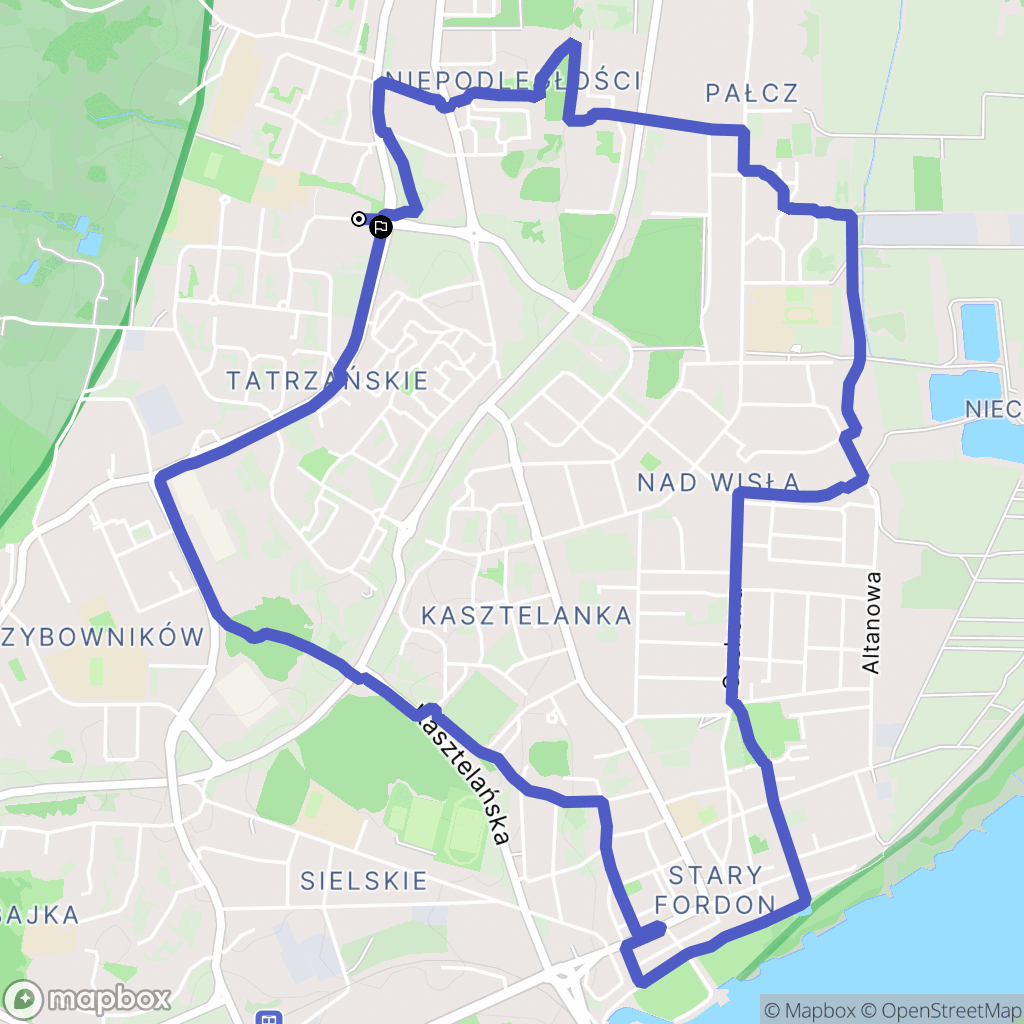 Bydgoszcz: mapa trasy - Poland