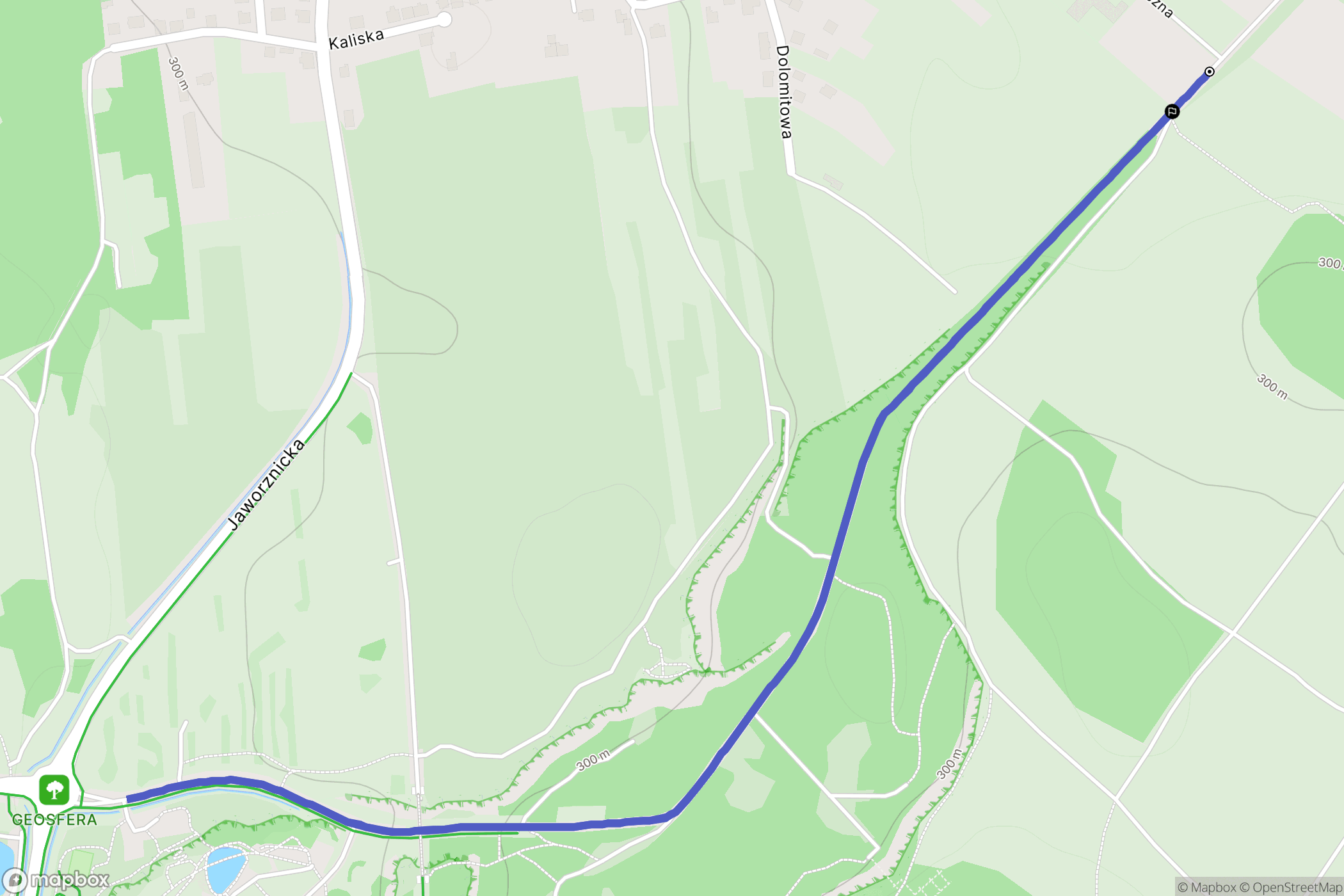 Jaworzno: mapa trasy - Poland