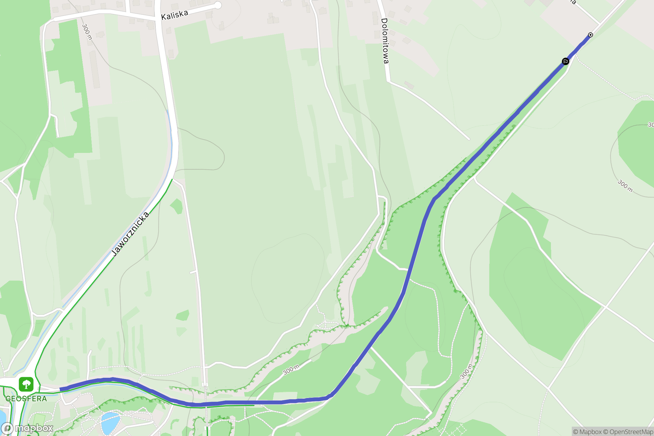 Jaworzno: mapa trasy - Poland