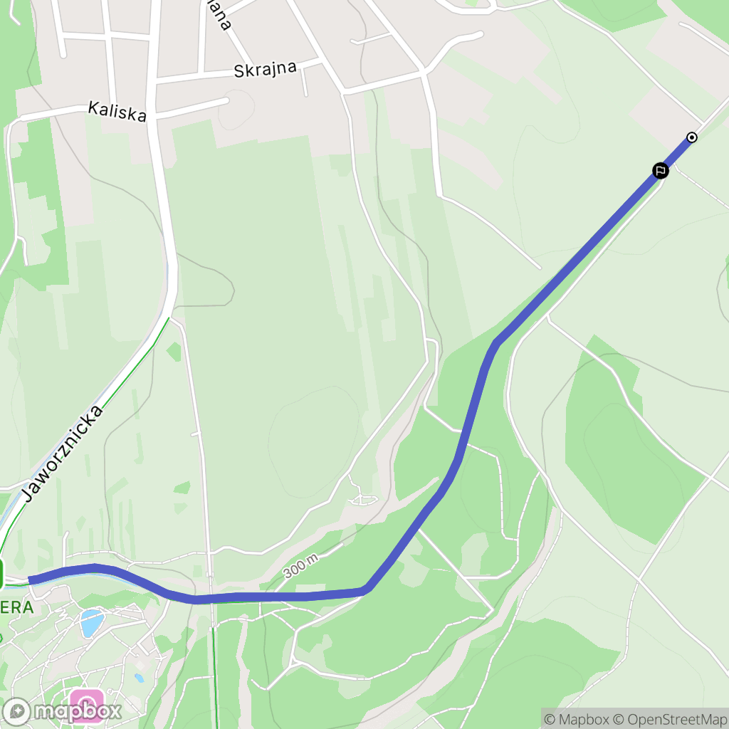 Jaworzno: mapa trasy - Poland