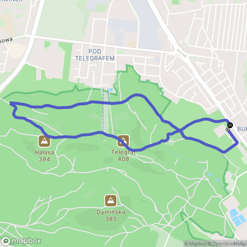 Kielce: mapa trasy - Poland