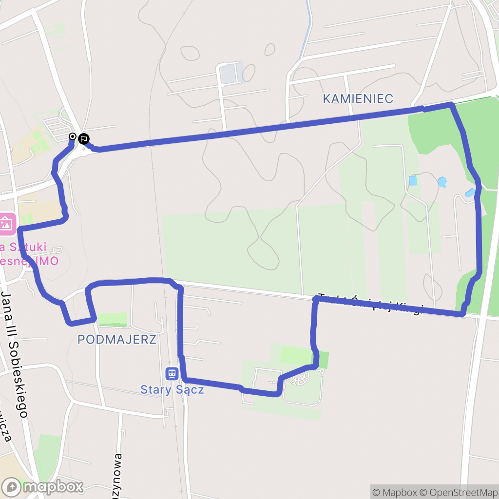 Stary Sącz: mapa trasy - Poland