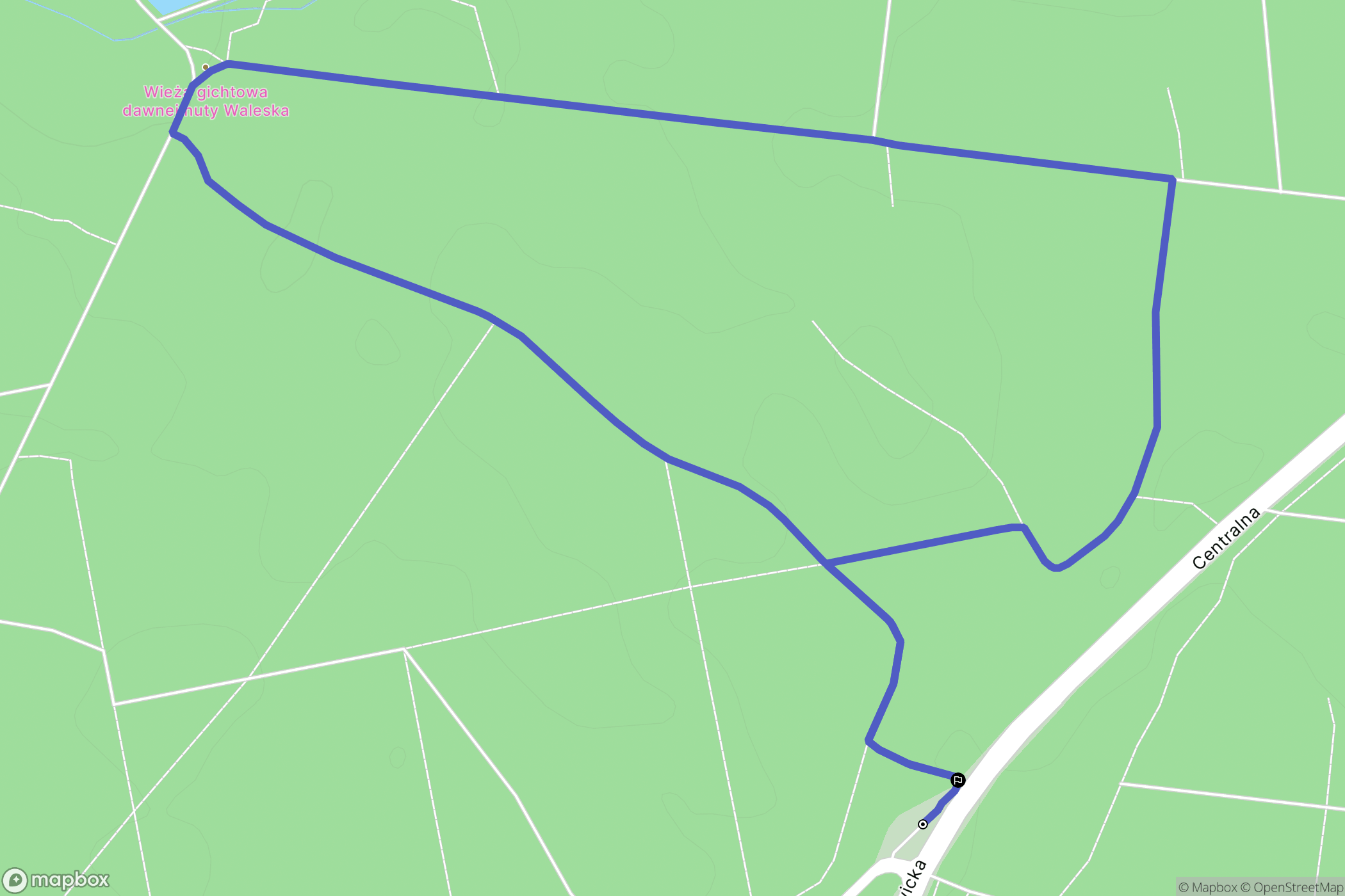 Żory: mapa trasy - Poland