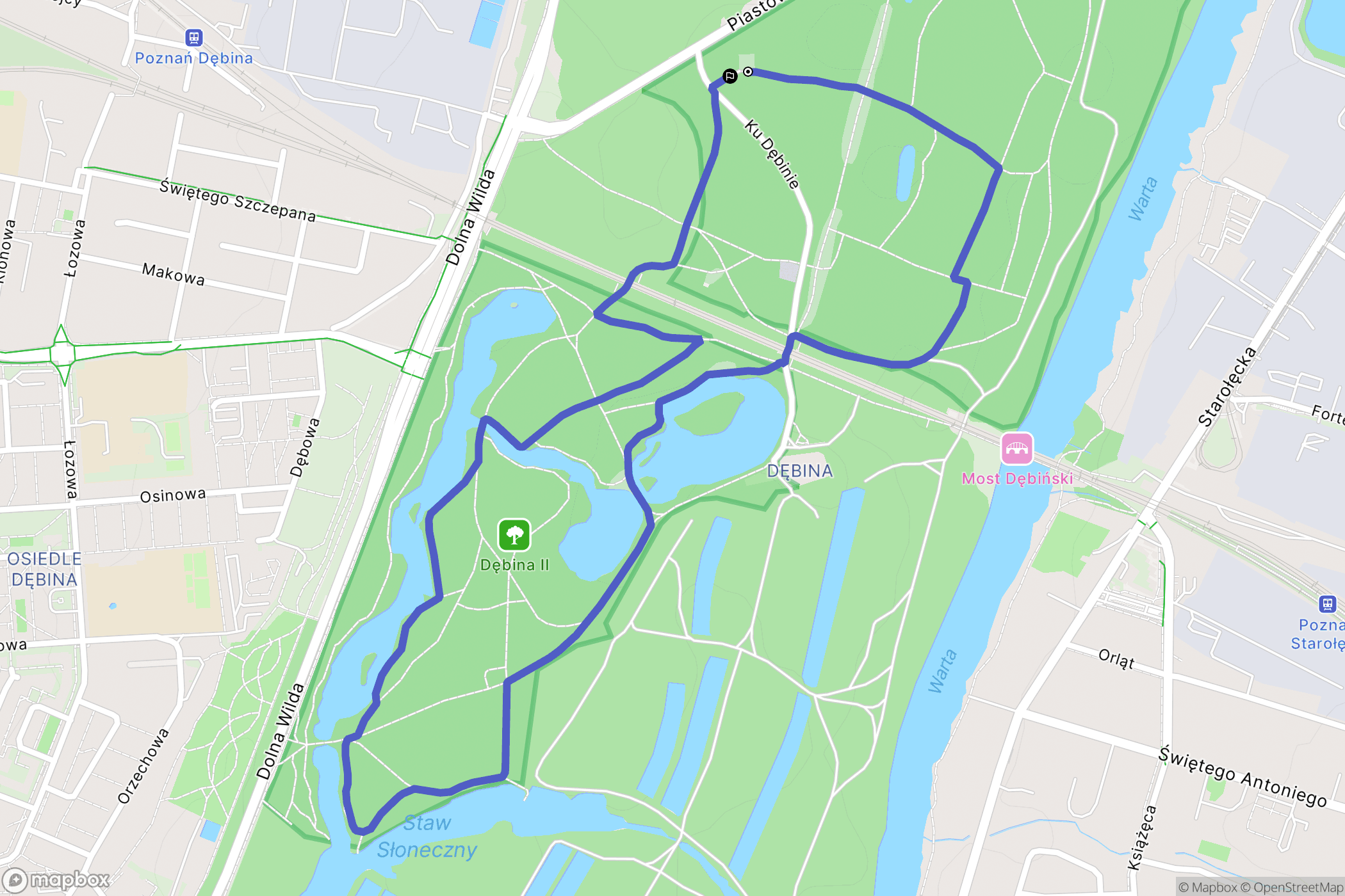 Poznań: mapa trasy - Poland