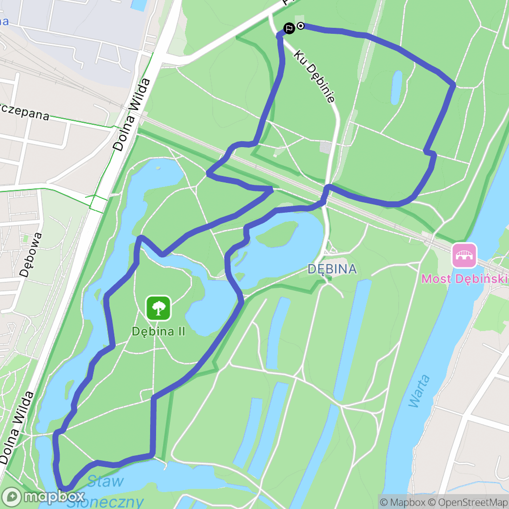 Poznań: mapa trasy - Poland