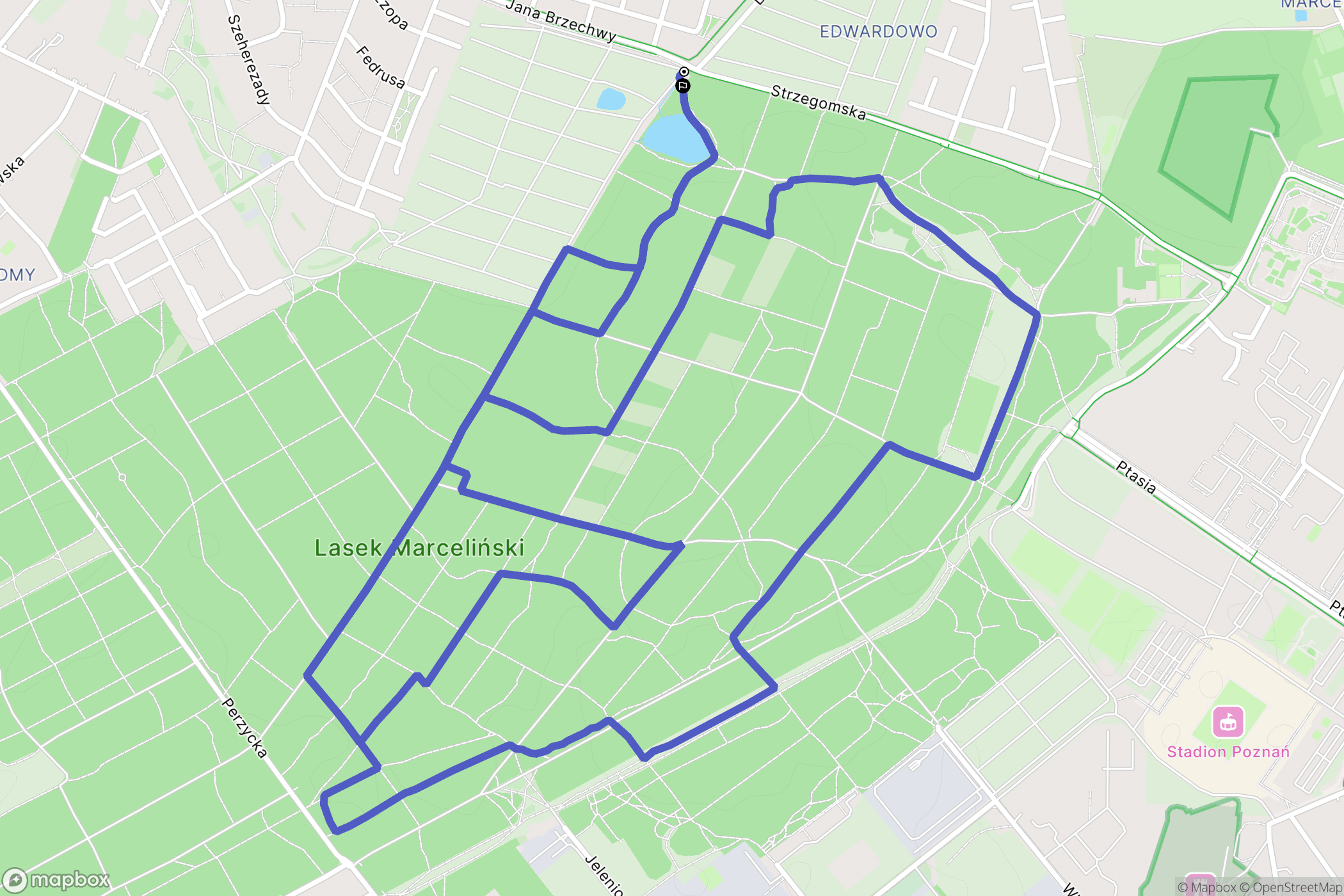 Poznań: mapa trasy - Poland