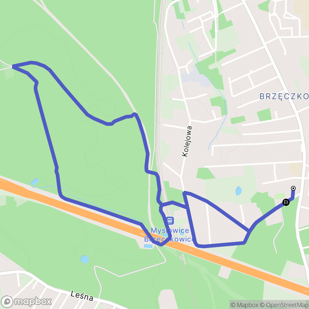Mysłowice: mapa trasy - Poland