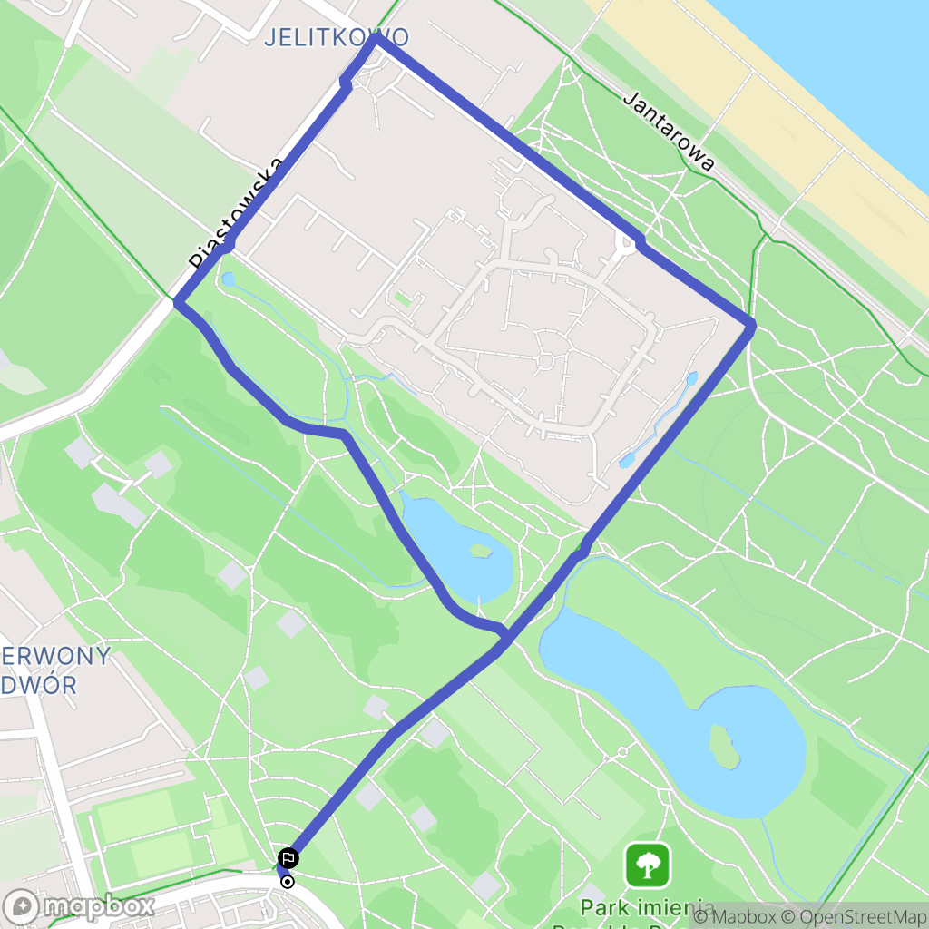 Gdańsk: mapa trasy - Poland
