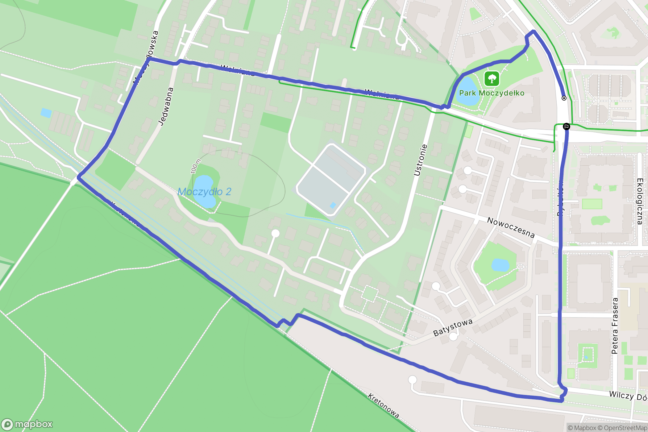 Warszawa: mapa trasy - Poland