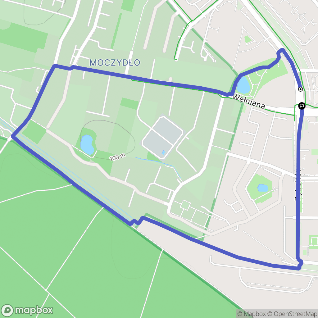 Warszawa: mapa trasy - Poland