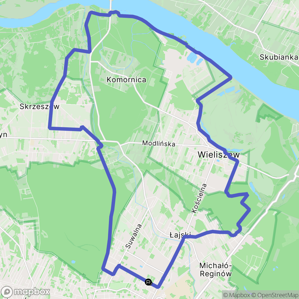 Legionowo: mapa trasy - Poland