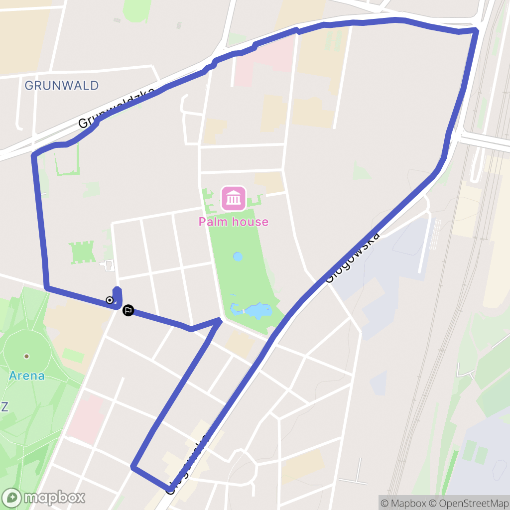 Poznań: mapa trasy - Poland