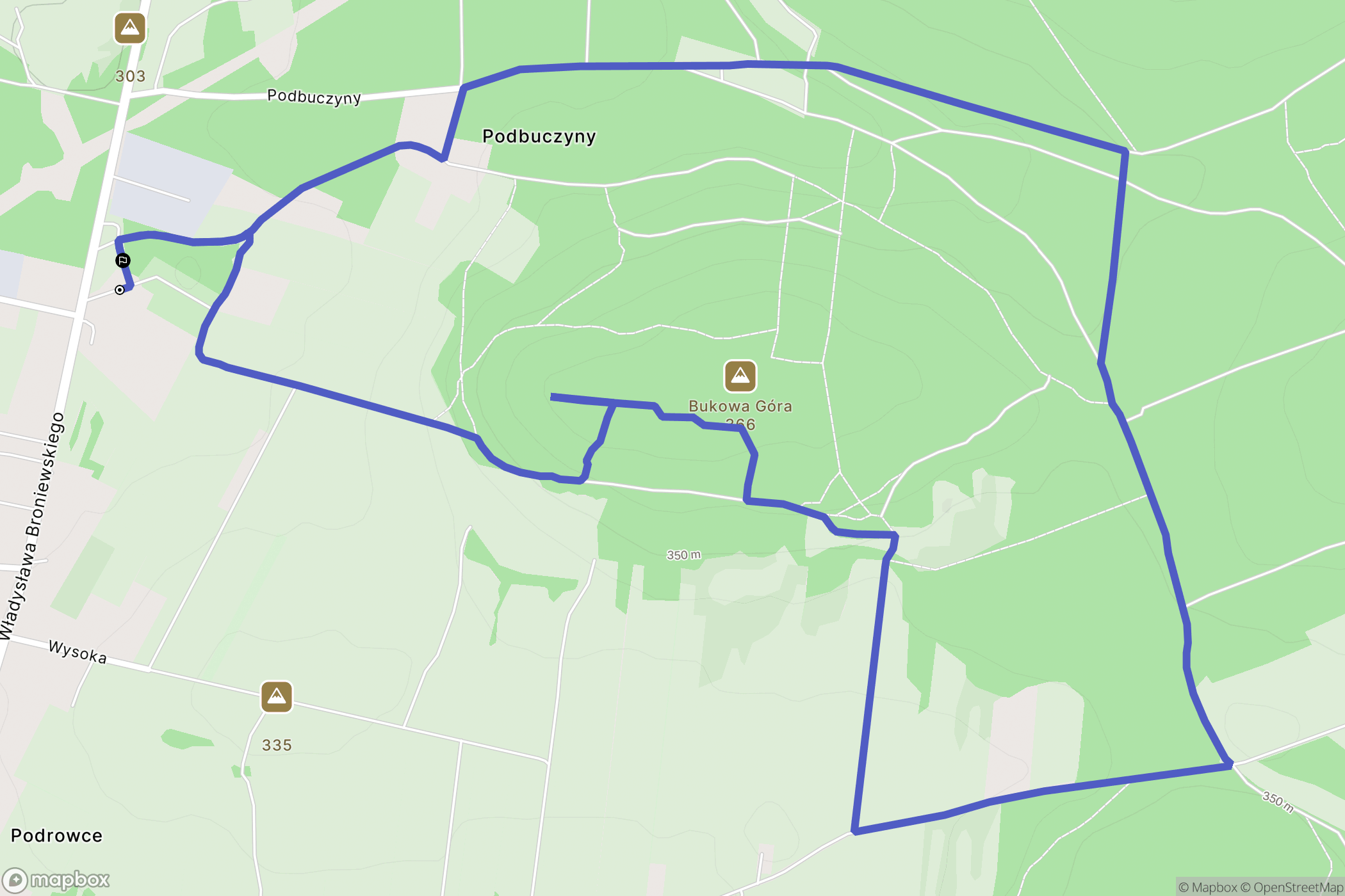 Dąbrowa Górnicza: mapa trasy - Poland
