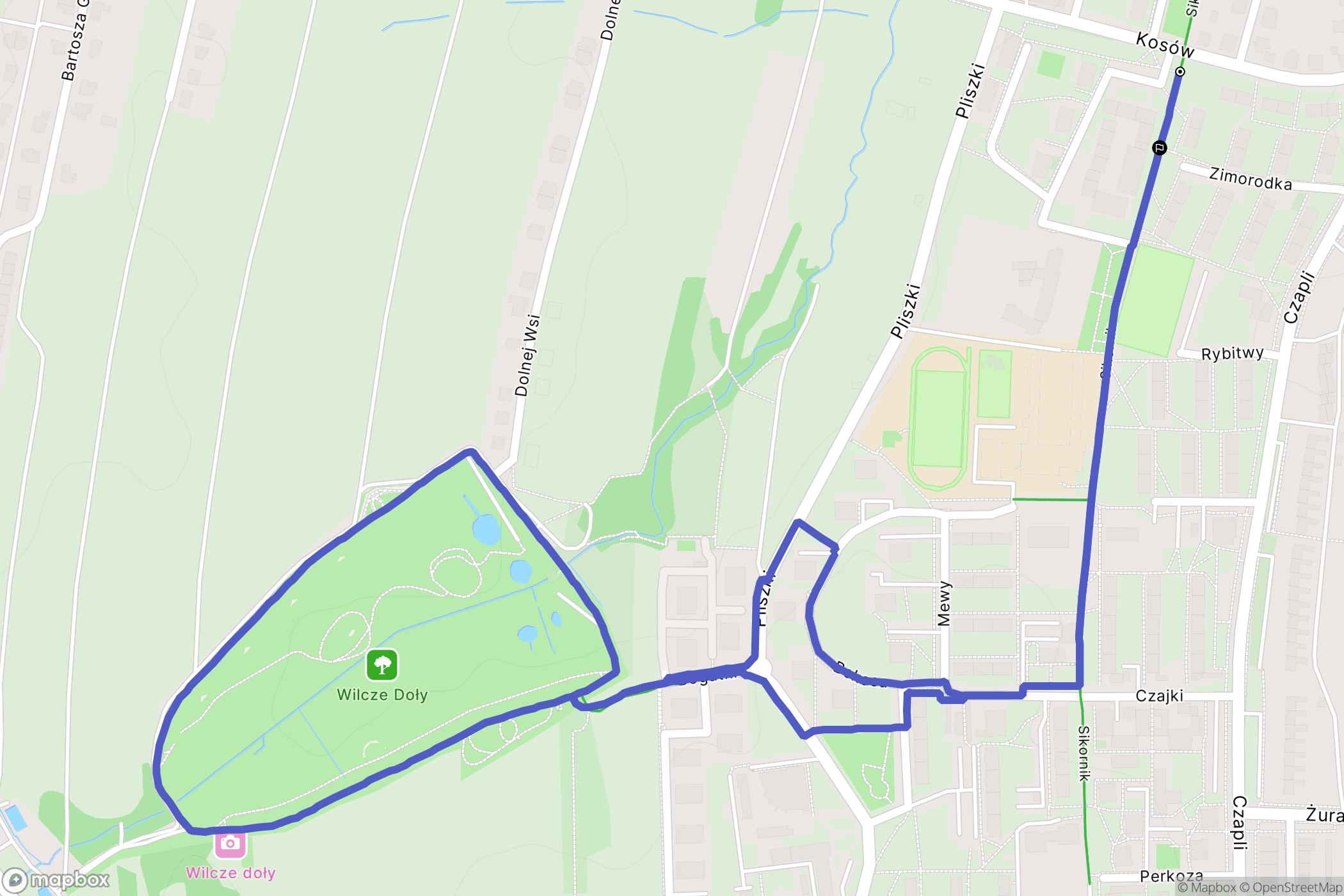 Gliwice: mapa trasy - Poland