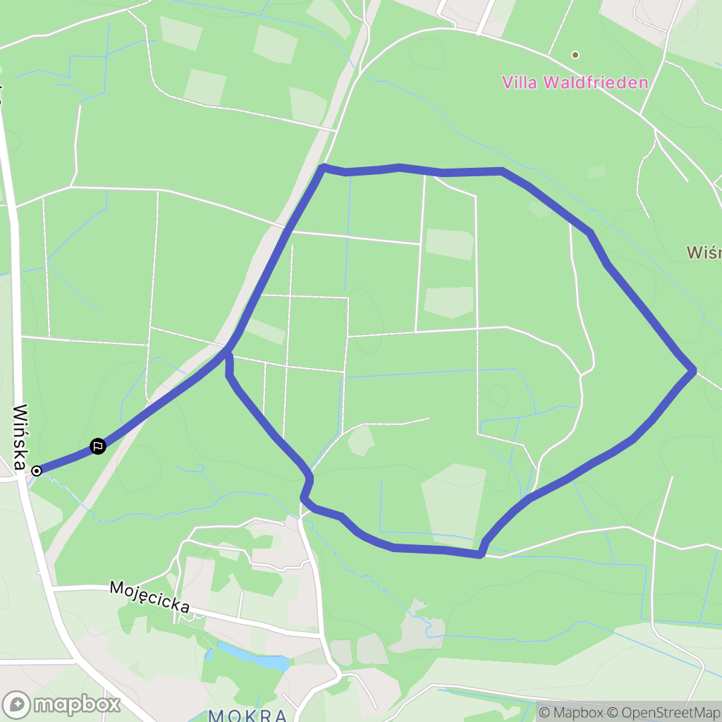 Wrocław: mapa trasy - Poland