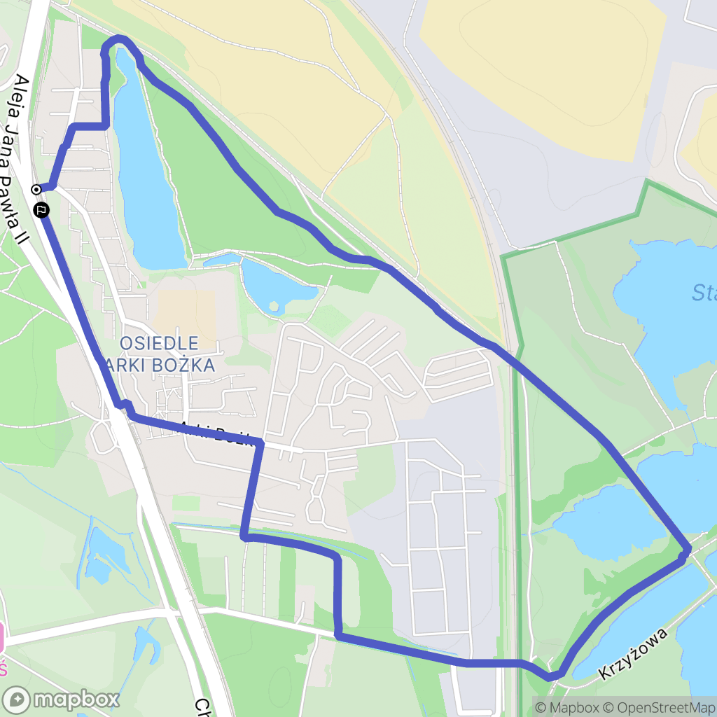 Bytom: mapa trasy - Poland