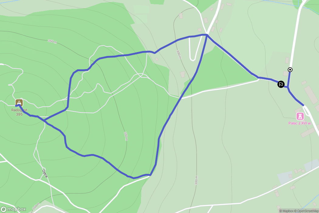 Kłonice: mapa trasy - Poland