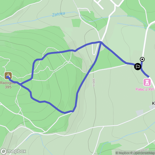 Kłonice: mapa trasy - Poland