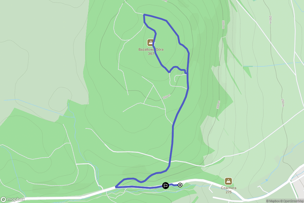 Paszowice: mapa trasy - Poland