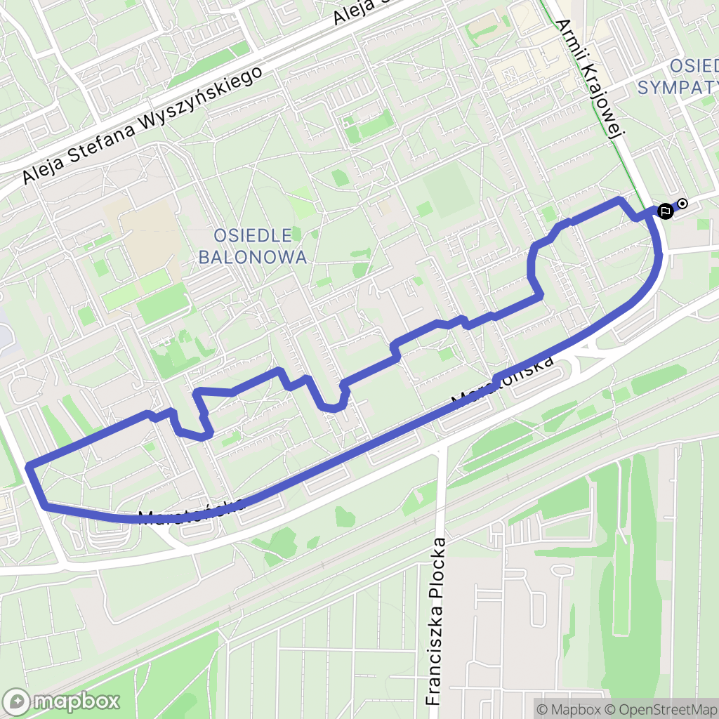 Łódź: mapa trasy - Poland