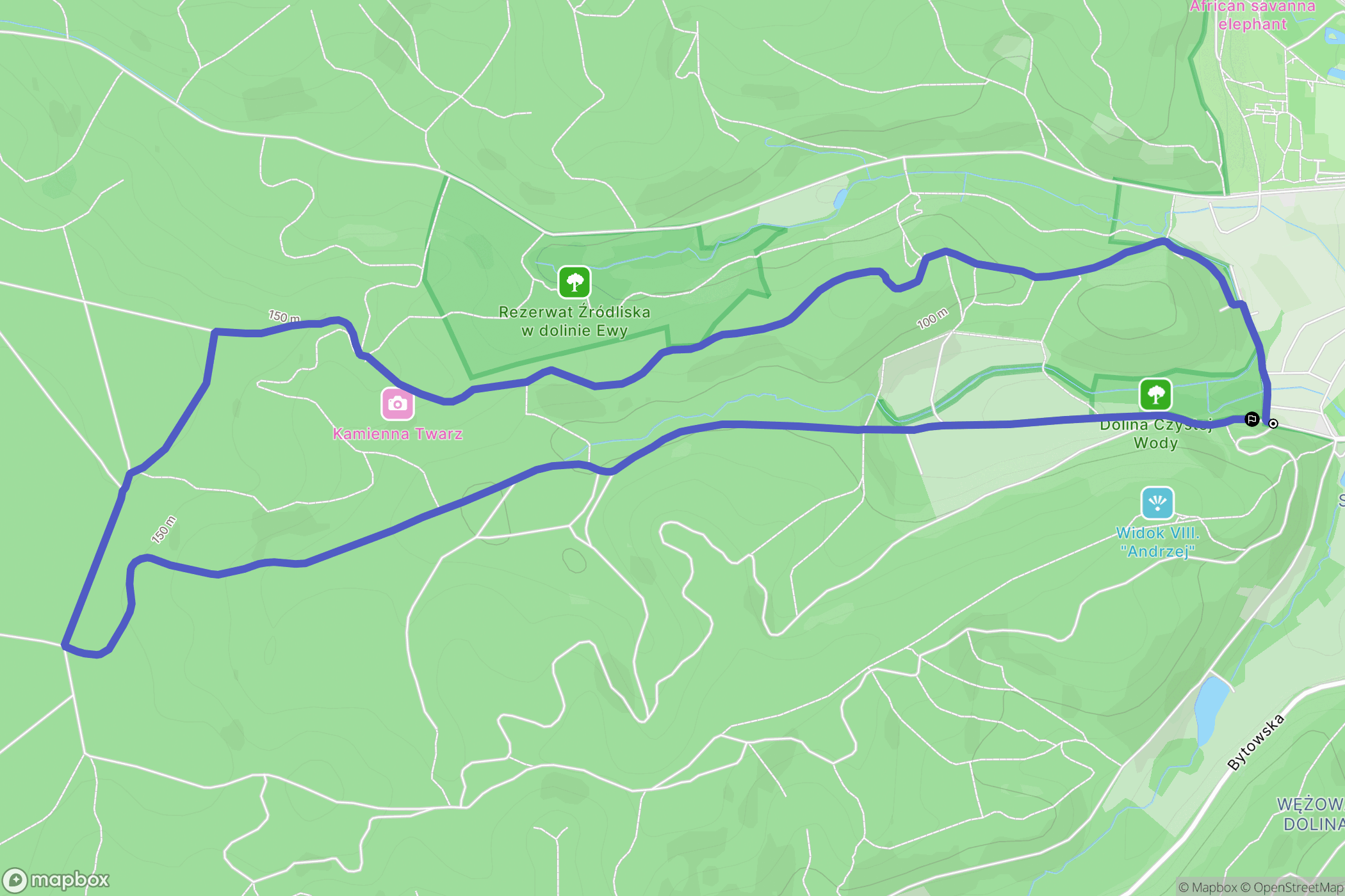 Gdańsk: mapa trasy - Poland