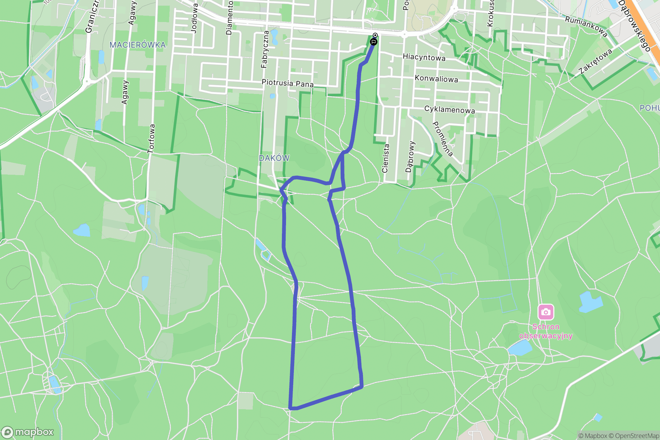Warszawa: mapa trasy - Poland